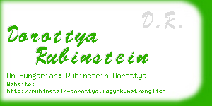 dorottya rubinstein business card